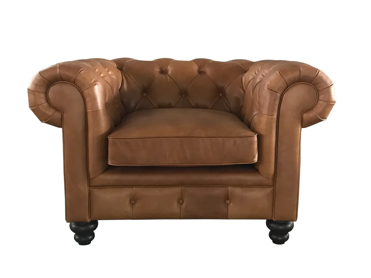 Fauteuil Chesterfield Kensington en cuir cognac vieilli : les erreurs fréquentes